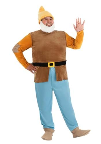 Mens Plus Size Disney Happy Dwarf Costume