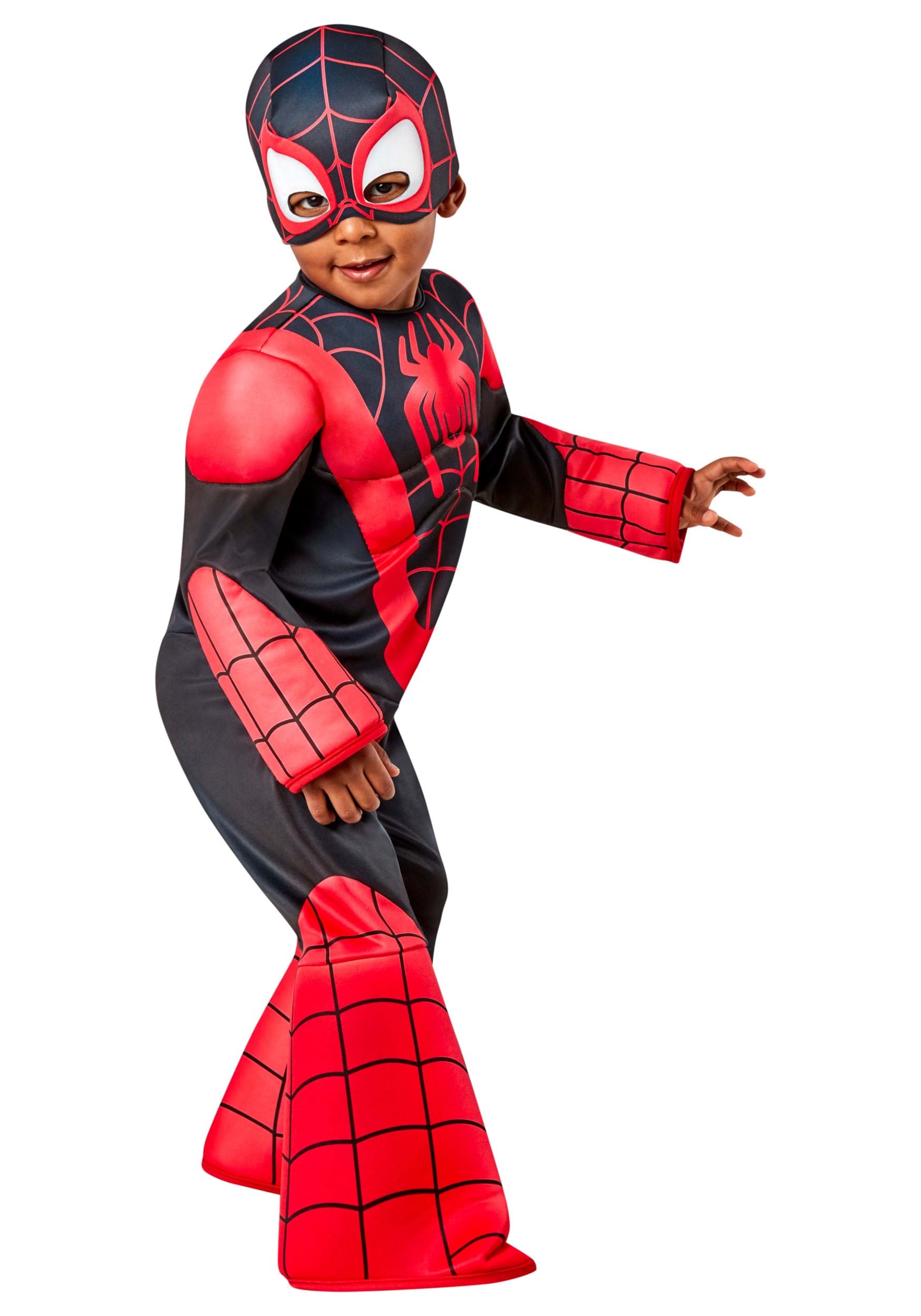 Spidey - spin miles morales deguisement taille 2-3 ans