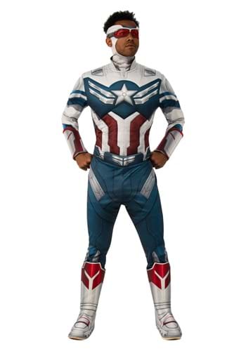 Mens Falcon and the Winter Soldier Deluxe Captain America Costume