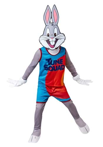 Click Here to buy Space Jam 2 Bugs Bunny Tune Squad Kids Costume from HalloweenCostumes, CDN Funds & Shipping