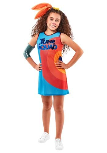 Click Here to buy Space Jam 2 Girls Lola Bunny Tune Squad Costume from HalloweenCostumes, CDN Funds & Shipping