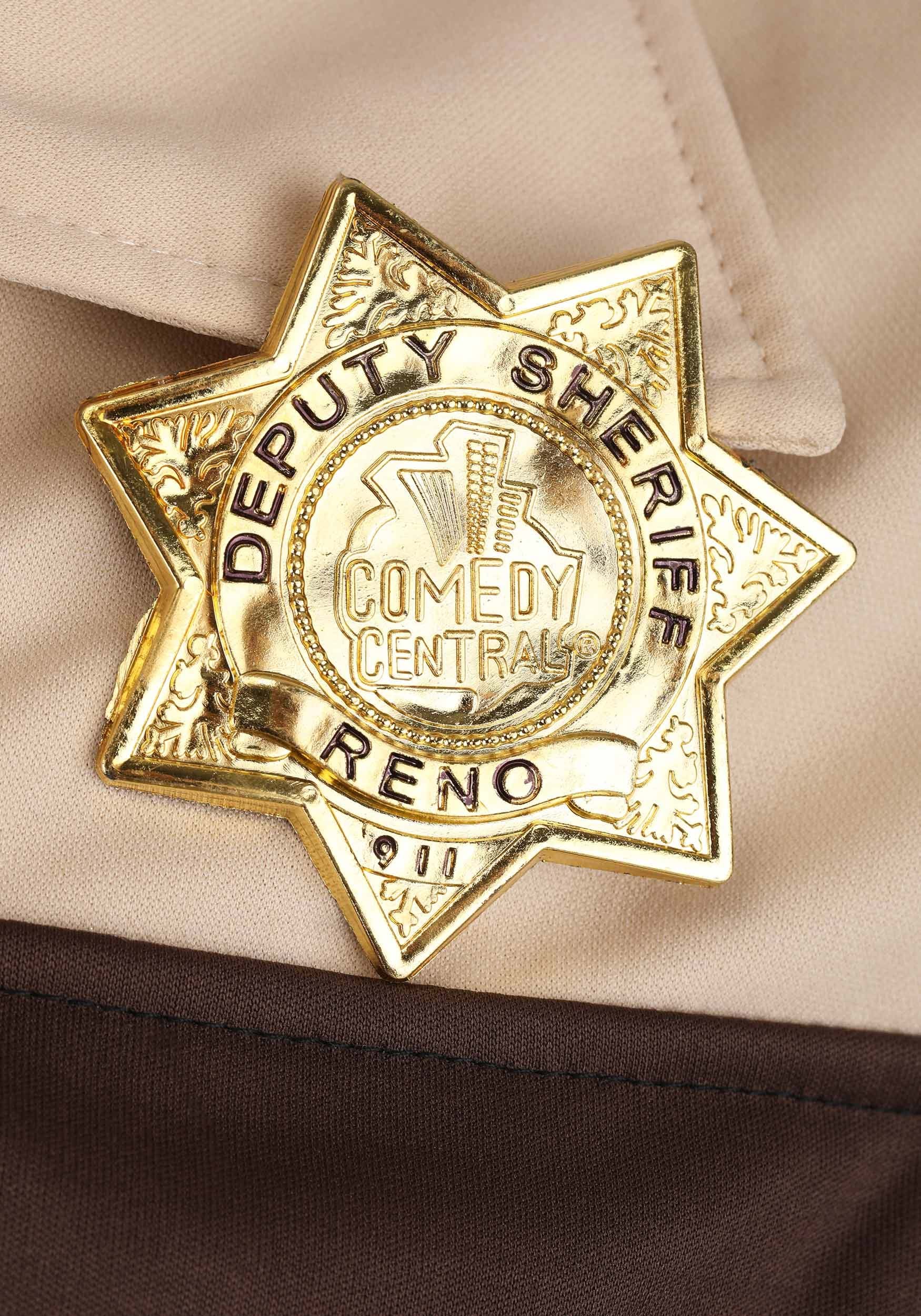 Men's Plus Size Reno 911 Deluxe Lt. Dangle Costume , Police Costumes
