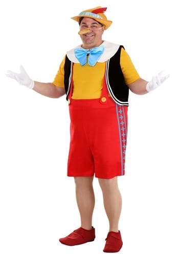 Plus Size Deluxe Disney Pinocchio Mens Costume