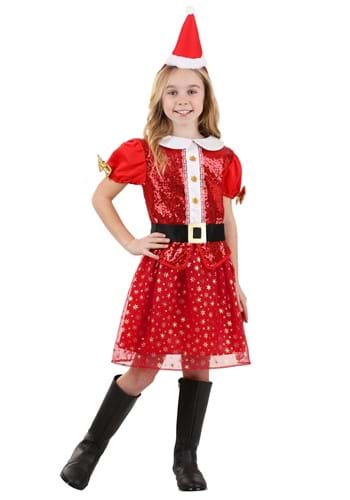 Click Here to buy Girls Christmas Santa Costume Dress from HalloweenCostumes, CDN Funds & Shipping
