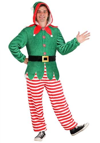 Adult Elf Costume Jumpsuit
