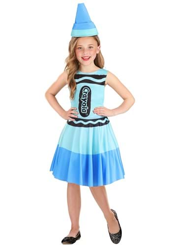 Click Here to buy Blue Crayon Costume Dress for Kids from HalloweenCostumes, CDN Funds & Shipping