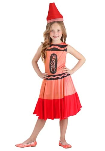 Click Here to buy Red Crayon Costume Dress for Girls from HalloweenCostumes, CDN Funds & Shipping