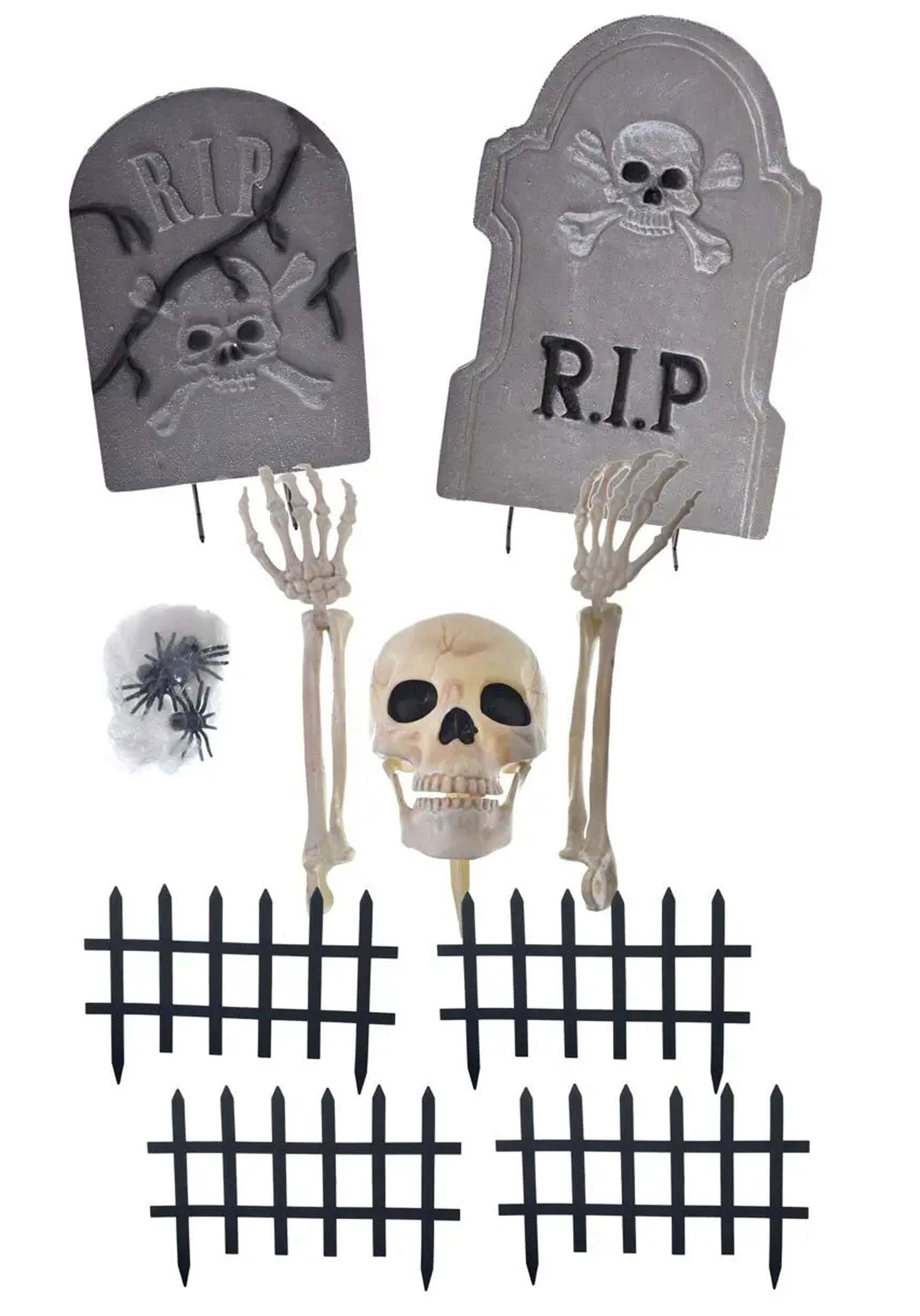 18 Piece Cemetery Decoration Kit | Yard Decorations