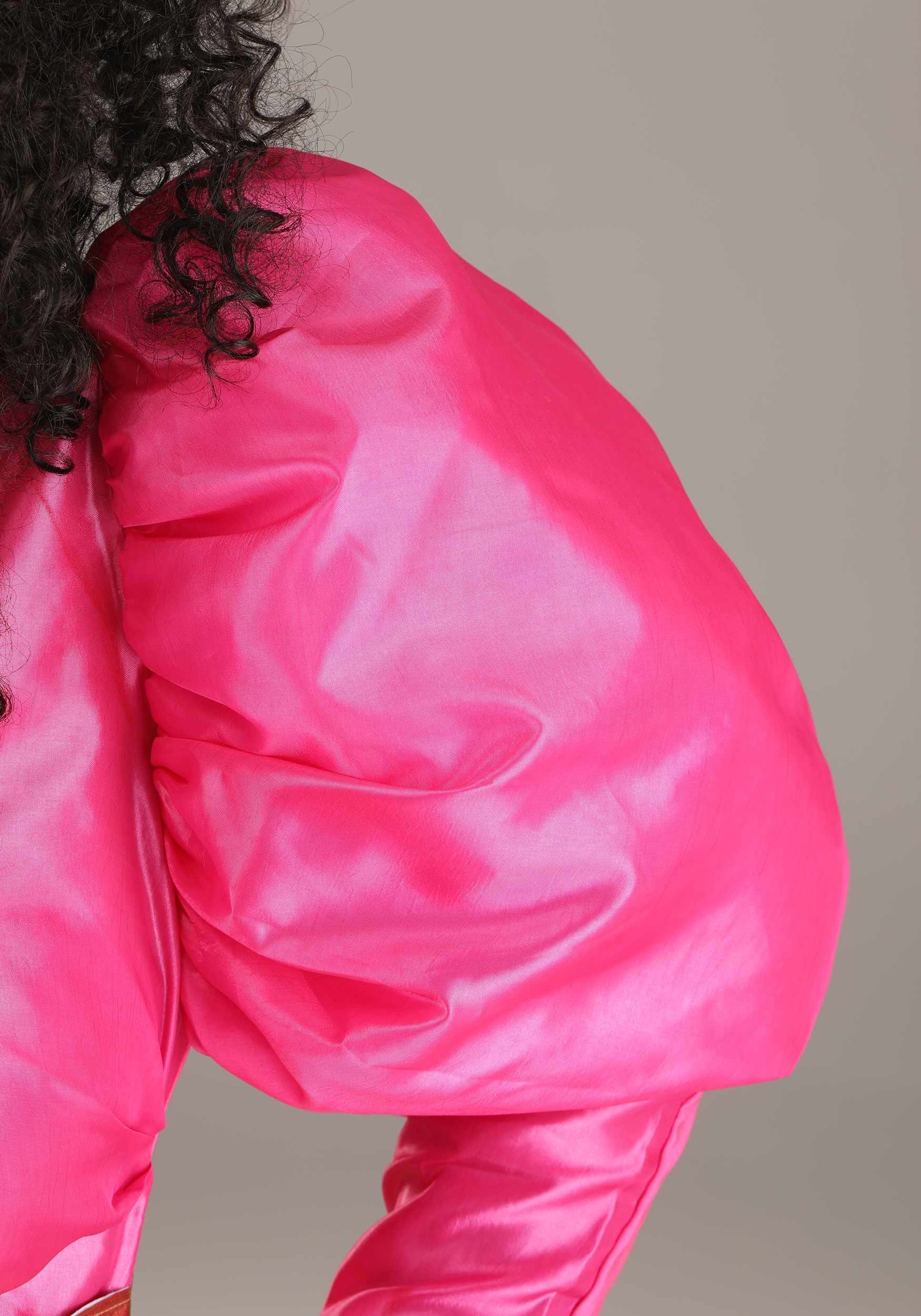 Plus Size Women's 80s Pink Pop Star Costume