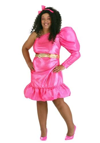 Click Here to buy Plus Size Womens 80s Pink Pop Star Costume from HalloweenCostumes, CDN Funds & Shipping