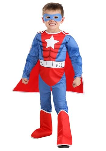 Boys Muscle Suit Superhero Toddler Costume