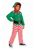 Kid's Elf Jumpsuit Costume Alt 1