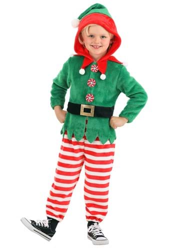 Click Here to buy Elf Toddler Jumpsuit Costume | Elf Costumes from HalloweenCostumes, CDN Funds & Shipping