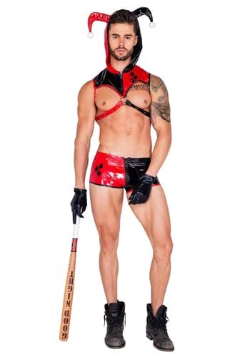 Click Here to buy Sexy Jester Mens Costume from HalloweenCostumes, CDN Funds & Shipping