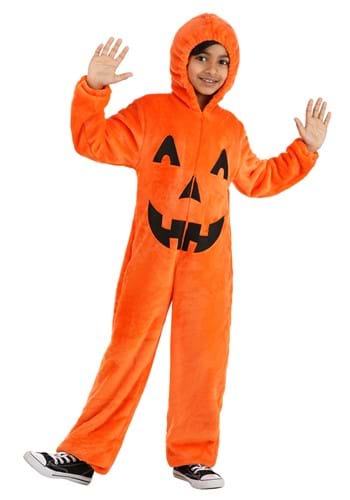 Click Here to buy Kids Jack O Lantern Onesie Costume from HalloweenCostumes, CDN Funds & Shipping