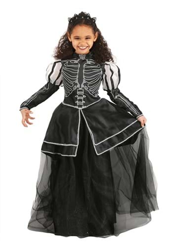 Click Here to buy Skeleton Princess Kids Costume from HalloweenCostumes, CDN Funds & Shipping