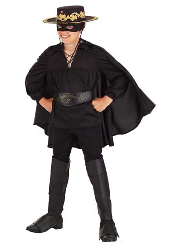 Click Here to buy Deluxe Zorro Kids Costume from HalloweenCostumes, CDN Funds & Shipping