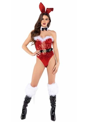 Womens Christmas Playboy Bunny Costume