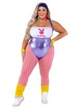 Womens Plus Size Playboy 80s Workout Costume