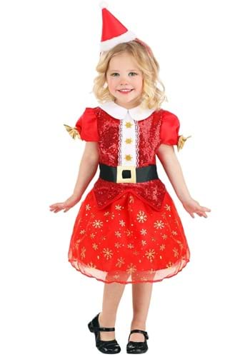 Click Here to buy Toddler Christmas Santa Costume Dress from HalloweenCostumes, CDN Funds & Shipping
