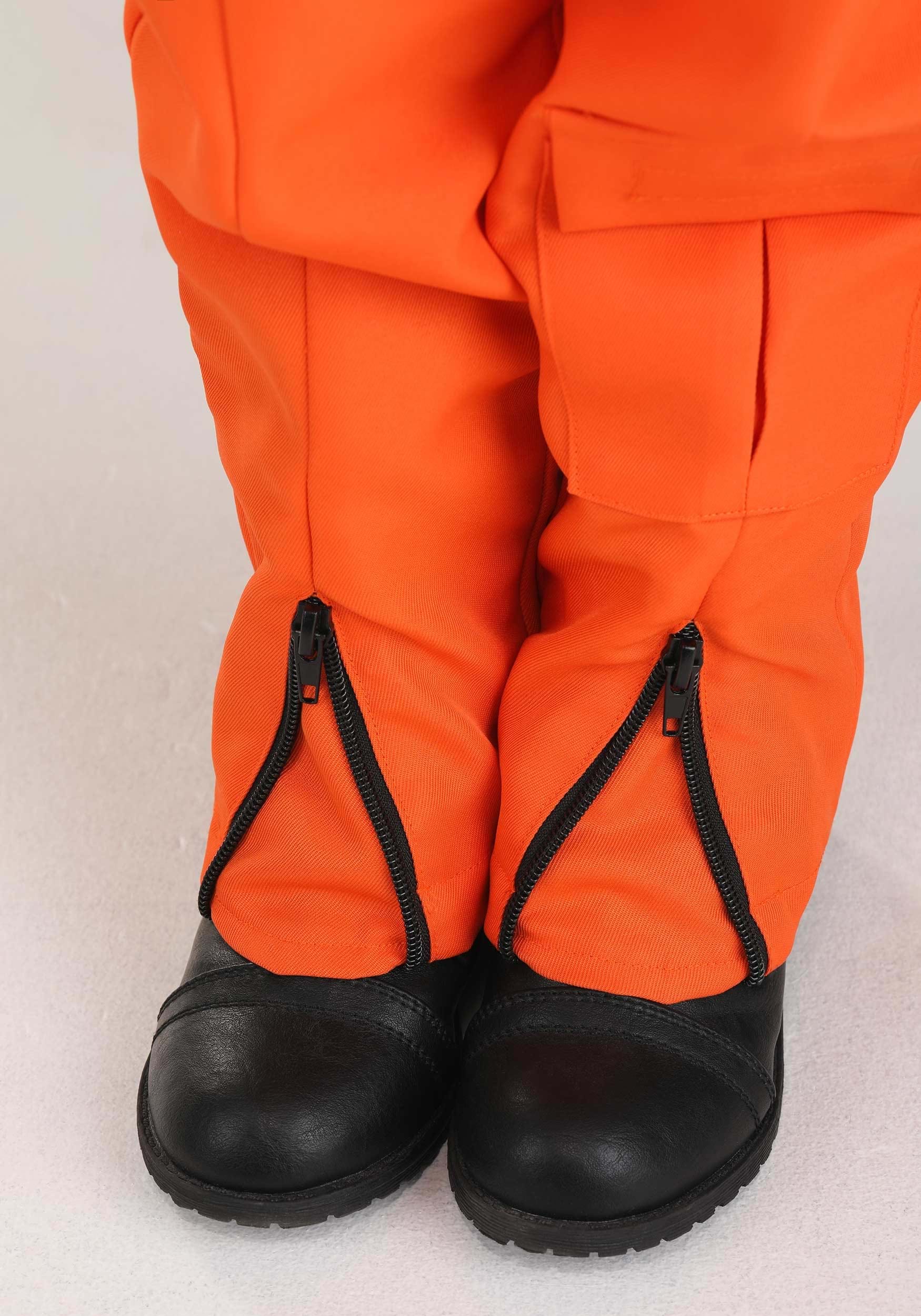 Orange Astronaut Jumpsuit Toddler Costume