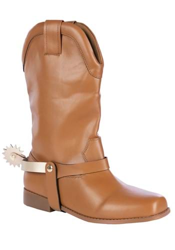 Click Here to buy Kids Cowboy Brown Boots with Spurs from HalloweenCostumes, CDN Funds & Shipping