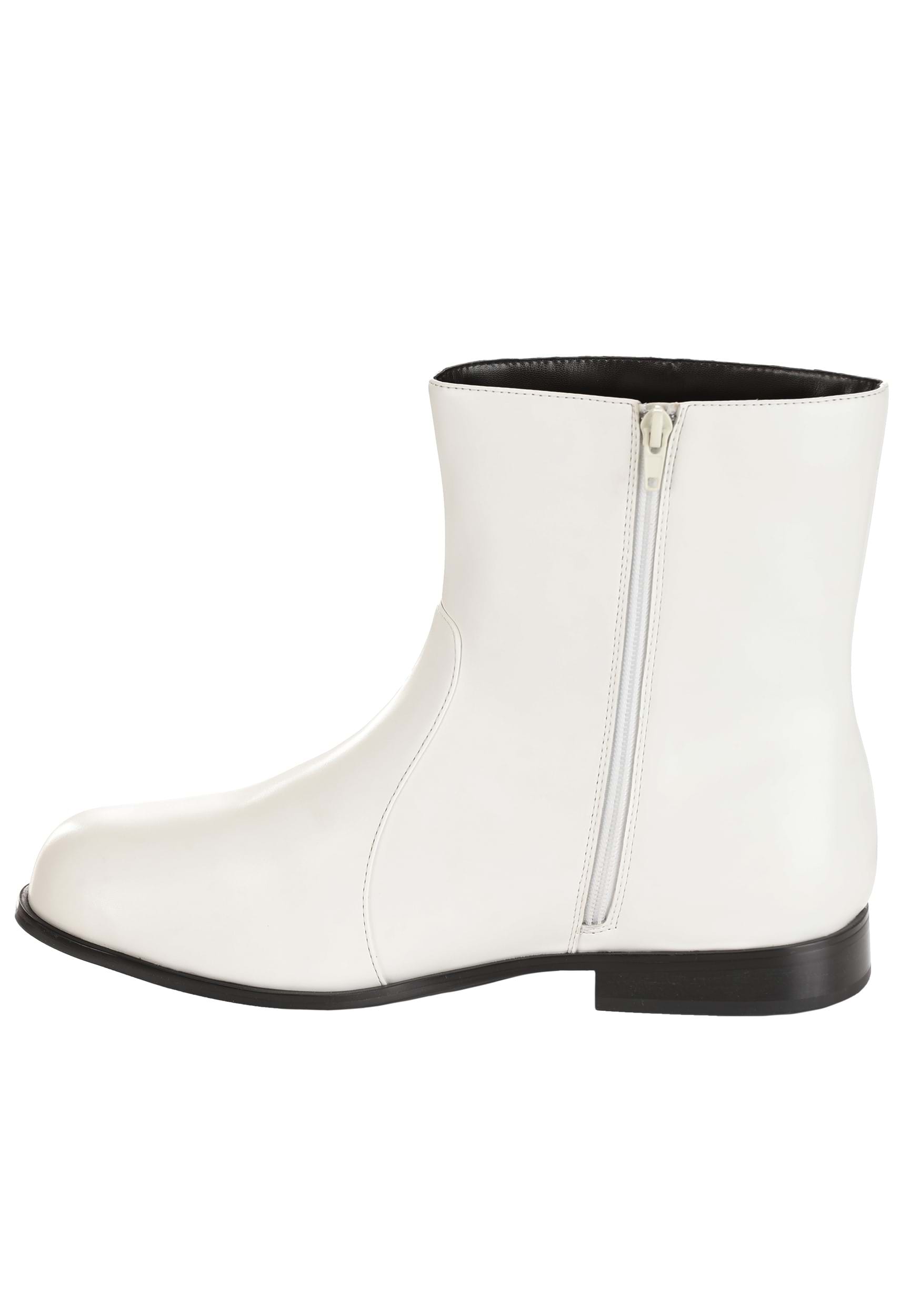 Adult White '70s Boots