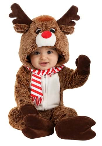 Click Here to buy Reindeer Plush Costume for Babys from HalloweenCostumes, CDN Funds & Shipping