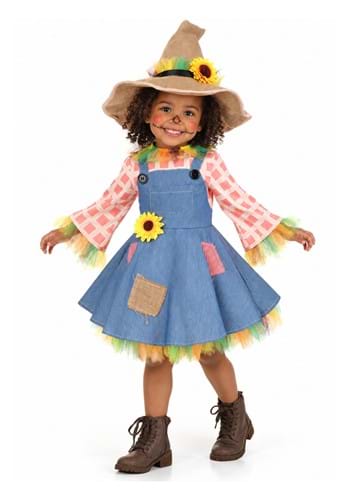 Girls Toddler Scarecrow Sweetie Costume New Main
