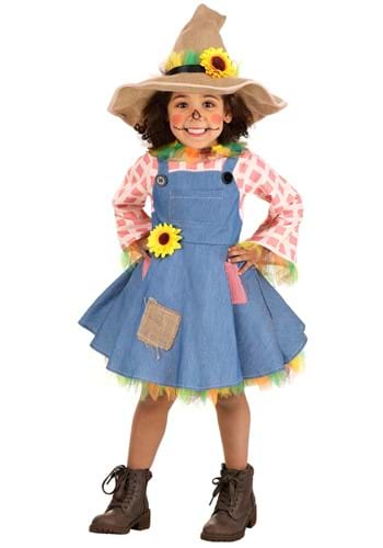 Click Here to buy Scarecrow Sweetie Toddler Costume from HalloweenCostumes, CDN Funds & Shipping