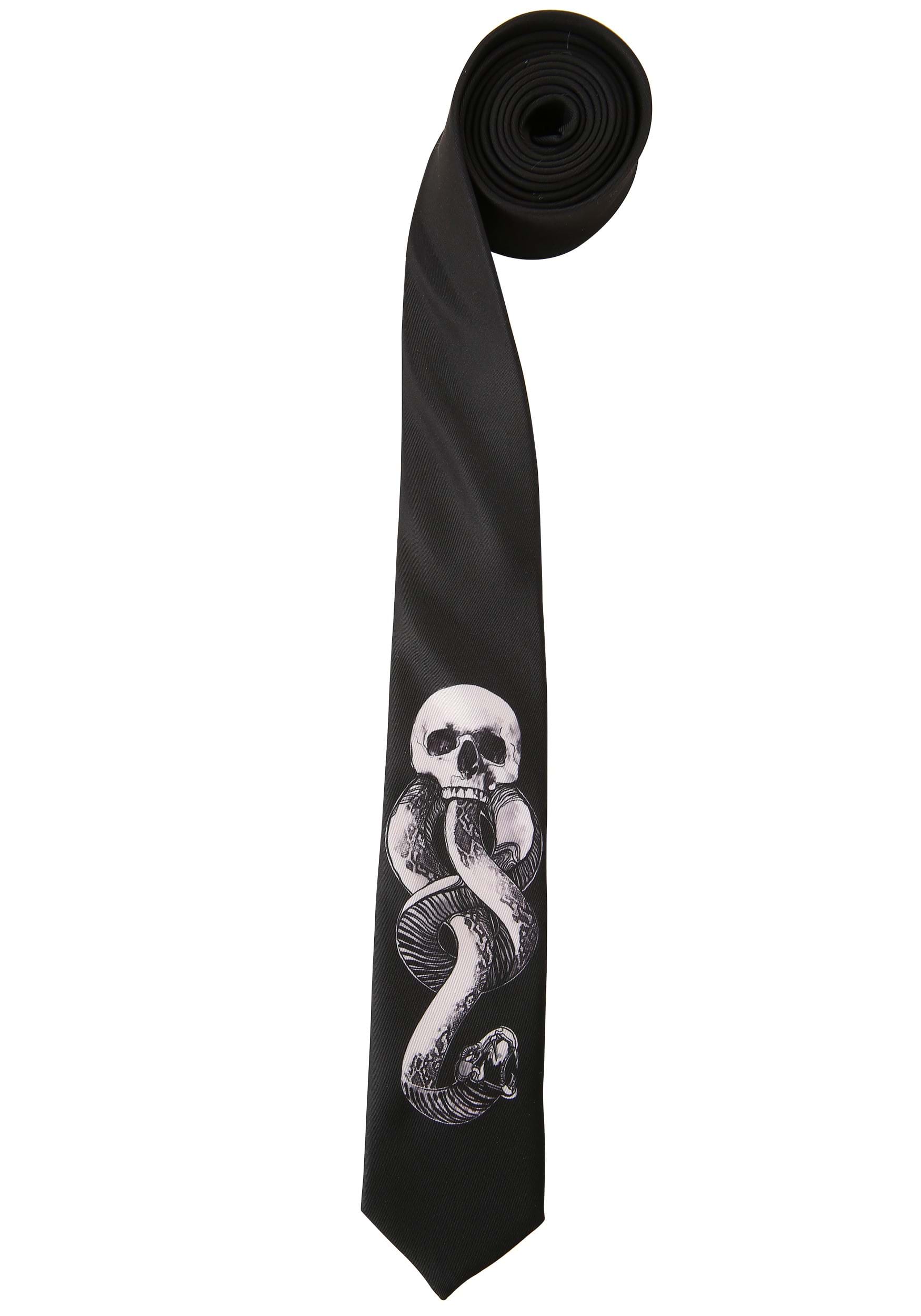 Black Death Eater Harry Potter Necktie | Harry Potter Accessories
