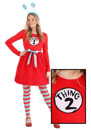 Click Here to buy Dr. Seuss Womens Thing 1 & 2 Costume from HalloweenCostumes, CDN Funds & Shipping