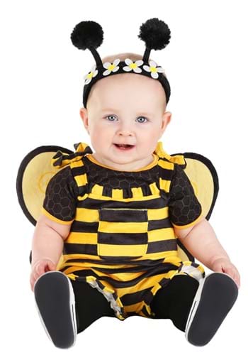 Click Here to buy Bee Romper Baby Costume from HalloweenCostumes, CDN Funds & Shipping