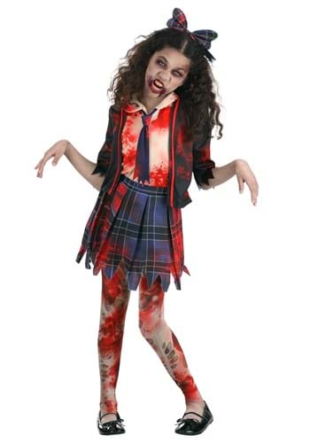 Click Here to buy School Zombie Girl Costume from HalloweenCostumes, CDN Funds & Shipping