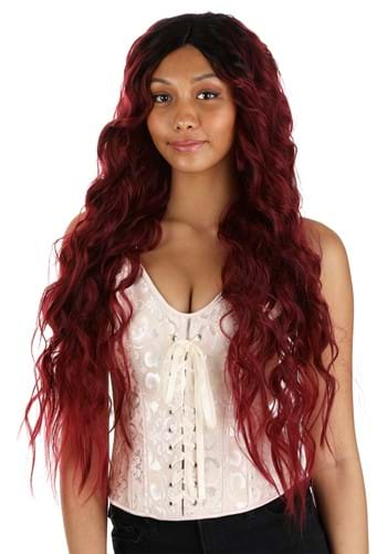 Adult Black and Red Ombre Wig