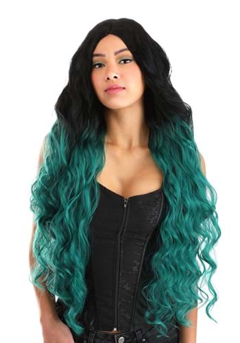 Click Here to buy Green and Black Ombre Long Wavy Wig from HalloweenCostumes, CDN Funds & Shipping