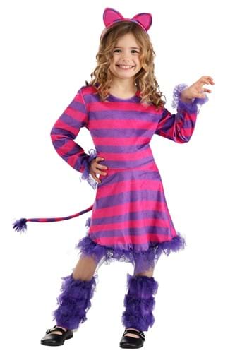 Click Here to buy Mischievous Cheshire Cat Girls Costume from HalloweenCostumes, CDN Funds & Shipping