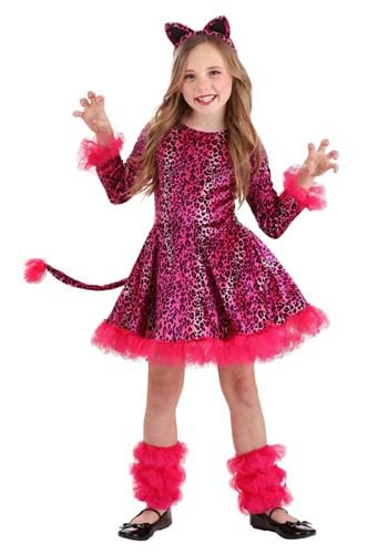 Click Here to buy Prancing Pink Leopard Girls Costume from HalloweenCostumes, CDN Funds & Shipping
