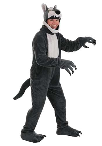 Click Here to buy Jawesome Adult Wolf Costume from HalloweenCostumes, CDN Funds & Shipping