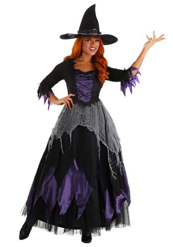 Click Here to buy Midnight Purple Witch Womens Costume from HalloweenCostumes, CDN Funds & Shipping