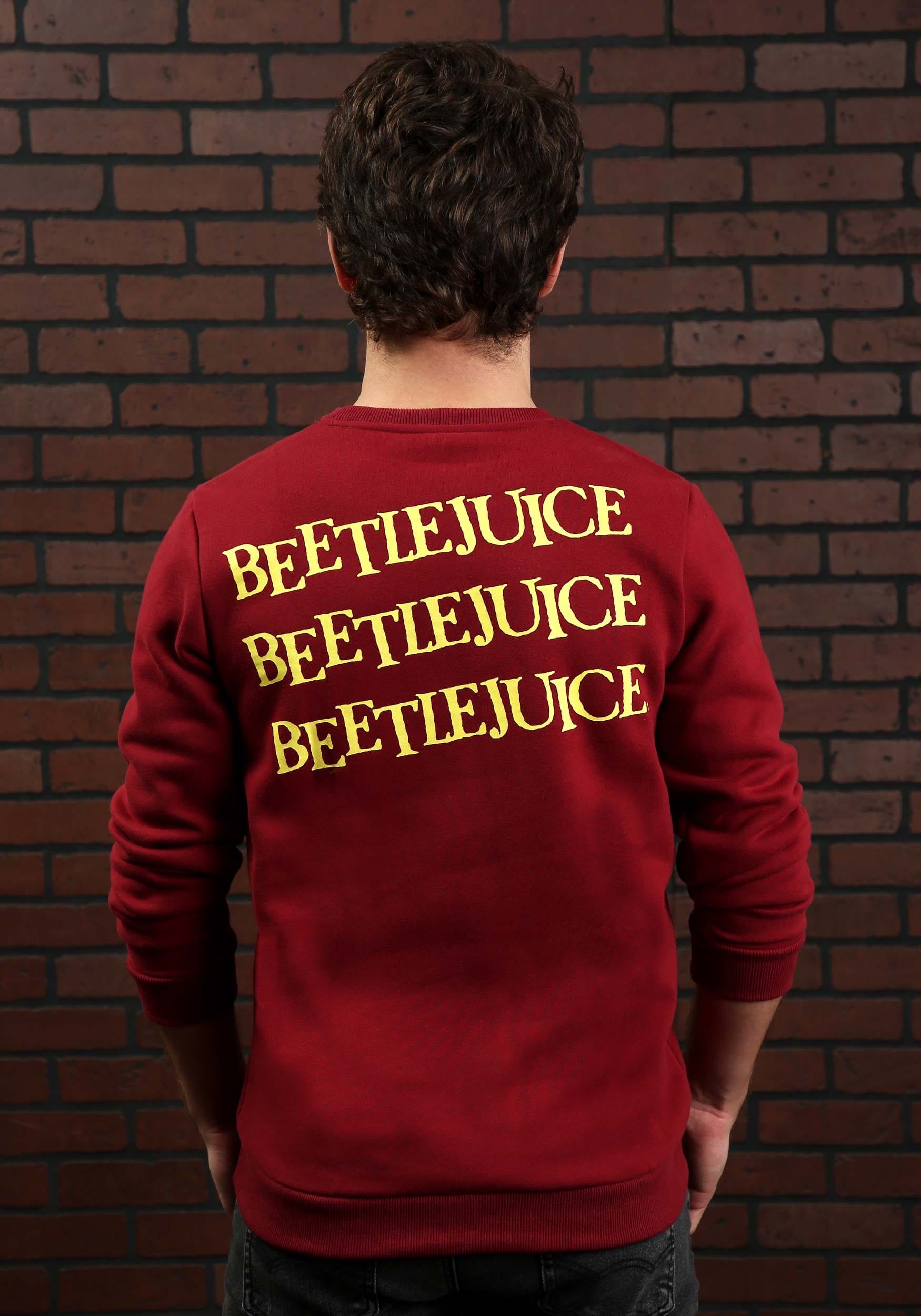 Cakeworthy Beetlejuice Tombstone Crew Neck Sweater For Adults