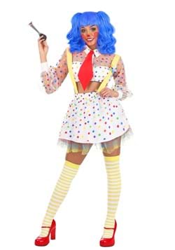 Women's Sheer Clown Costume