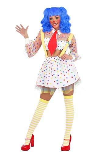 Sheer Clown Womens Costume