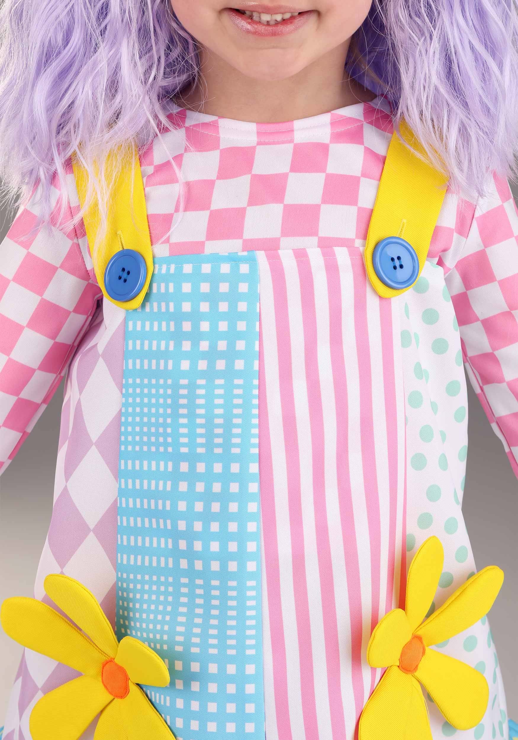 Pinafore Clown Costume For Toddlers