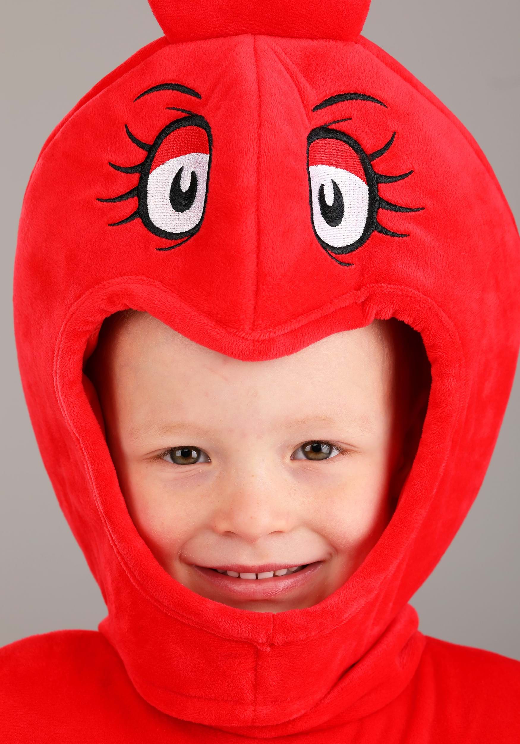 Fun Costumes Dr. Seuss Kids Red Fish Costume Red 2t