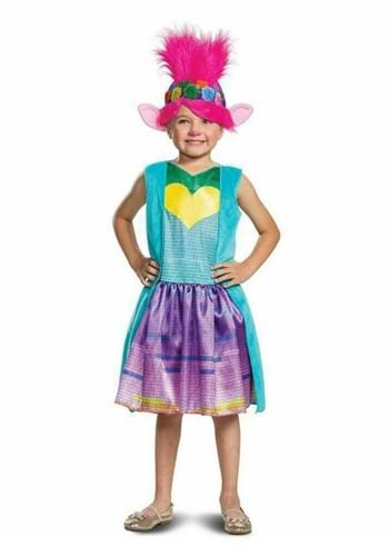 Click Here to buy World Tour Trolls Princess Poppy Kids Costume from HalloweenCostumes, CDN Funds & Shipping