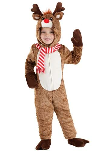 Click Here to buy Plush Reindeer Toddler Costume | Kids Christmas Costumes from HalloweenCostumes, CDN Funds & Shipping