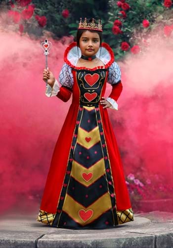 Girls Premium Queen of Hearts Costume