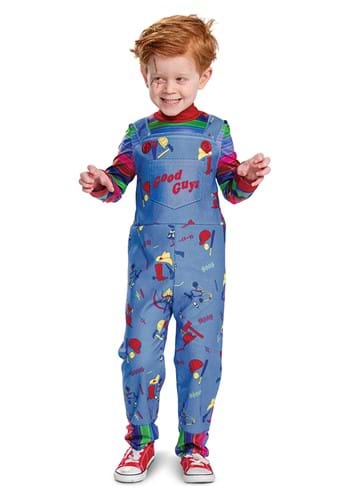 Click Here to buy Kidss Play Chucky Toddler Costume from HalloweenCostumes, CDN Funds & Shipping