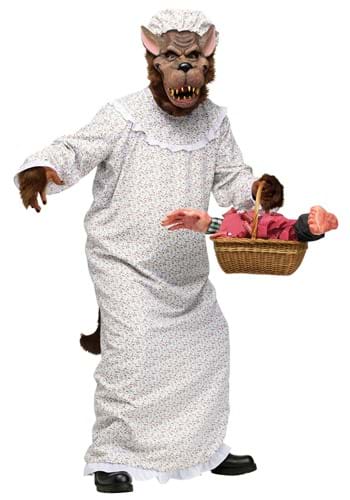Click Here to buy Big Bad Granny Wolf Plus Size Mens Costume from HalloweenCostumes, CDN Funds & Shipping